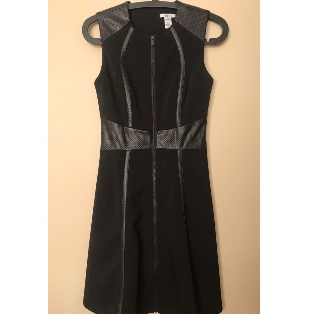 Bar III fit and flare mini dress, black, size 0